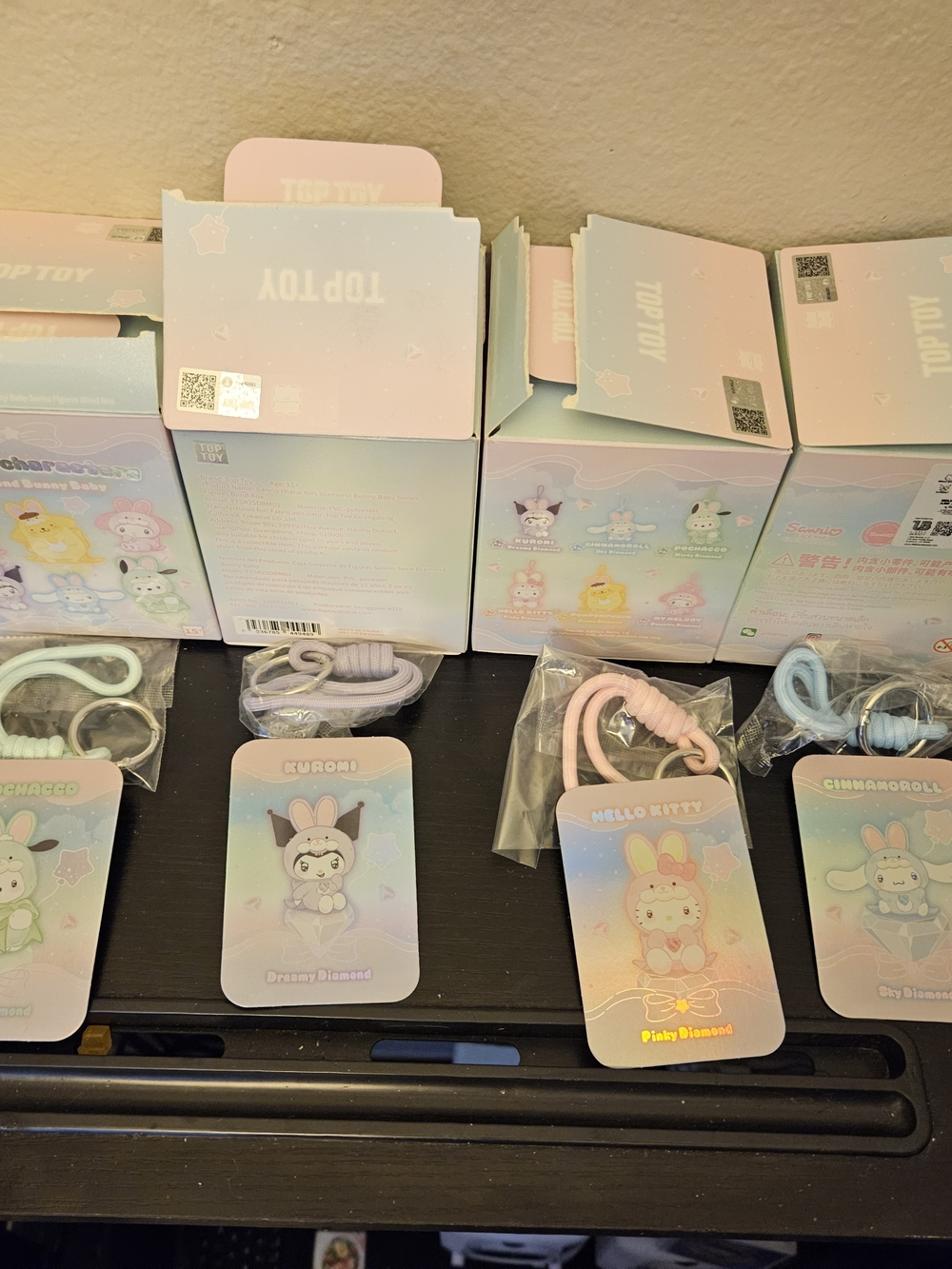 Sanrio Characters Diamond Bunny Baby- Pochacco, Kuromi, Cinamaroll, Hello Kitty